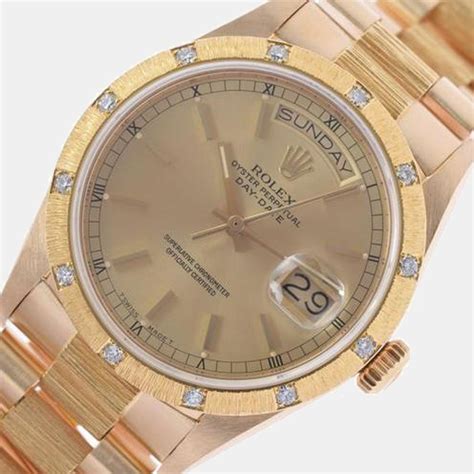 rolex 40mm president 18k yellow gold diamond 29.5 ct price|morgan's rolex california.